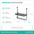 Kitchen Roll Holder with Shelf - Black